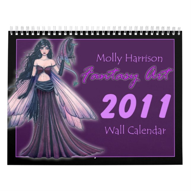Calendario de arte de la fantasía de Molly Harriso (Tapa)