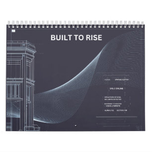 Calendario de Arte de Línea de Estructura Minimali