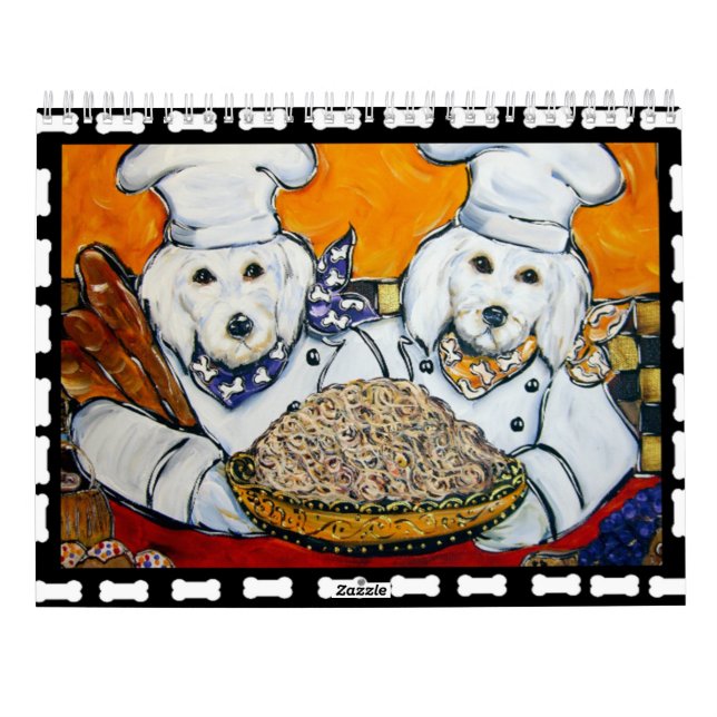 CALENDARIO DE ARTE DE MASCOTAS DE CHEF (Reverso)
