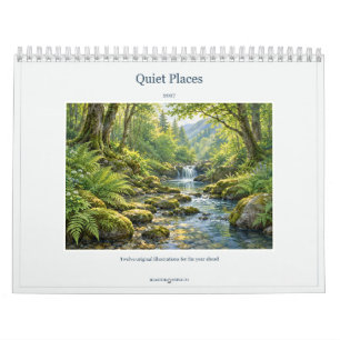 Calendario de Arte de Paisajes de Lugares Tranquil