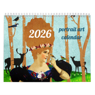 calendario de arte de retrato