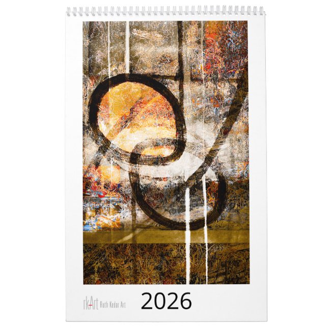 Calendario de Arte de Ruth Kedar 2026 en Blanco (Tapa)