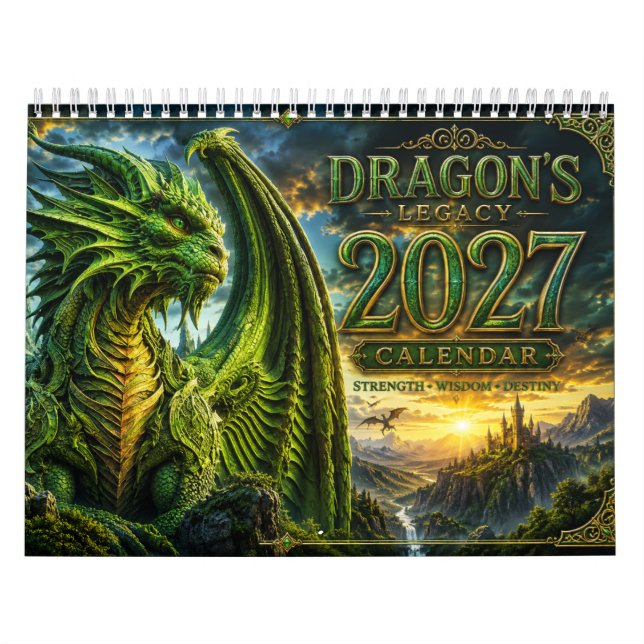 Calendario de Arte del Dragón 2027 (Tapa)