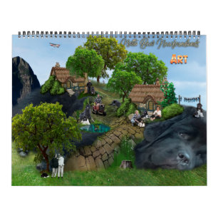 Calendario de arte digital del oso nota