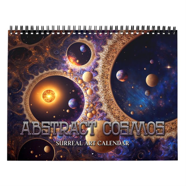 Calendario de arte espacial surrealista Cosmos 202 (Tapa)