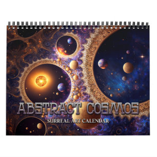 Calendario de Arte Espacial Surrealista Cosmos Abs