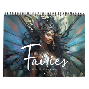 Calendario de Arte Fantasía Negra de Hadas 2027 9