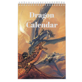 Calendario de arte fantasmal | Dragón asombroso