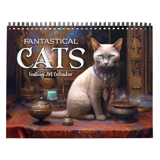 Calendario de Arte Fantástico de Gatos Fantásticos (Tapa)