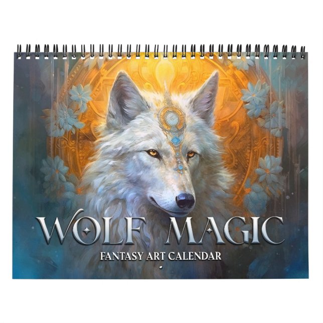 Calendario de Arte Fantástico de la Magia del Lobo (Tapa)