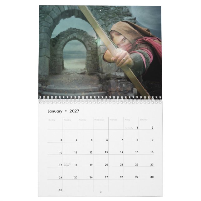 Calendario de arte fantástico y mágico (Jan 2027)