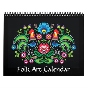 Calendario de arte folclórico