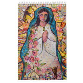 Calendario de Arte Folclórico Católico de Jen Nort
