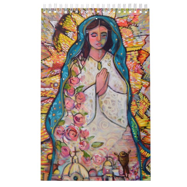 Calendario de Arte Folclórico Católico de Jen Nort (Tapa)