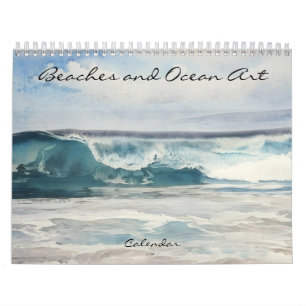 Calendario de arte fotográfico sobre playas y océa