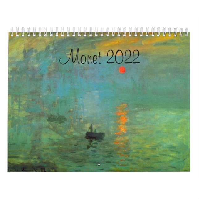 Calendario de arte francés Monet 2022 (Tapa)
