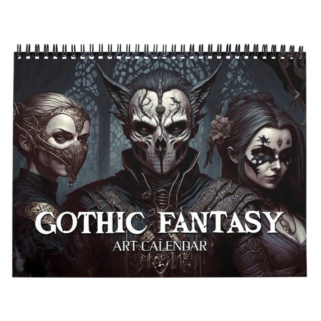 Calendario de Arte Gótico Fantasía 2026 (Tapa)