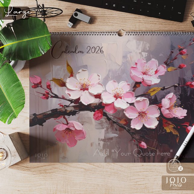 Calendario de Arte Impasto Colorido (Colorful Impasto Art Calendar_Large)