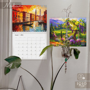Calendario de Arte Impasto Vibrante 2026