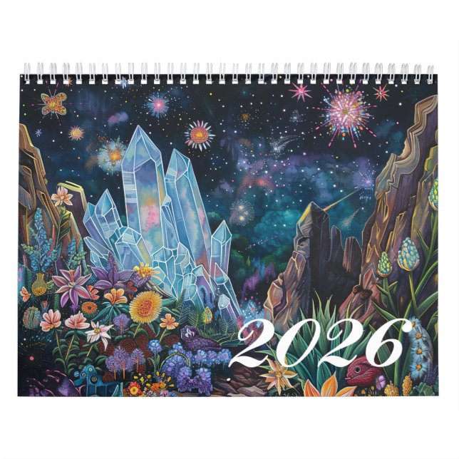 Calendario de Arte Místico Celestial Encantado 202 (Tapa)