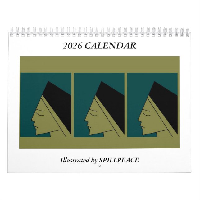 Calendario de arte original de Spillpeace 2026 (Tapa)