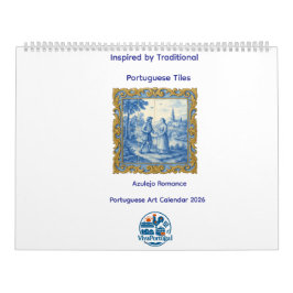 Calendario de Arte Portugués Azulejo Romance 2026