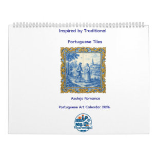 Calendario de Arte Portugués Azulejo Romance 2026