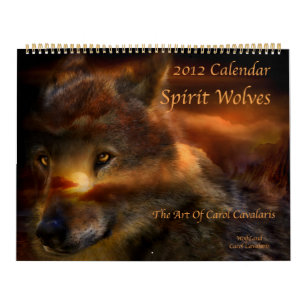 Calendario de arte Spirit Wolves 2012