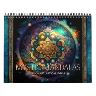 Calendario de Arte Surreal Visionario de Mandalas 