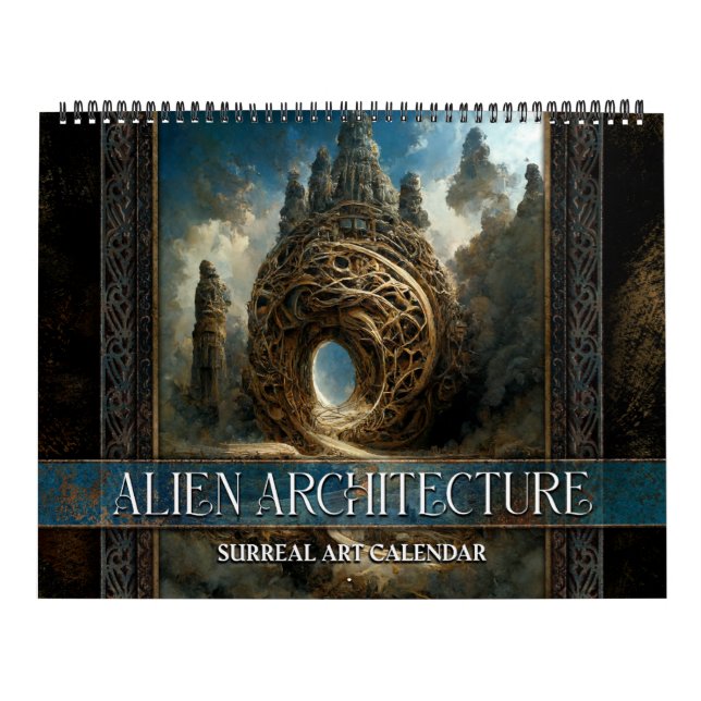 Calendario de arte surrealista de arquitectura ali (Tapa)