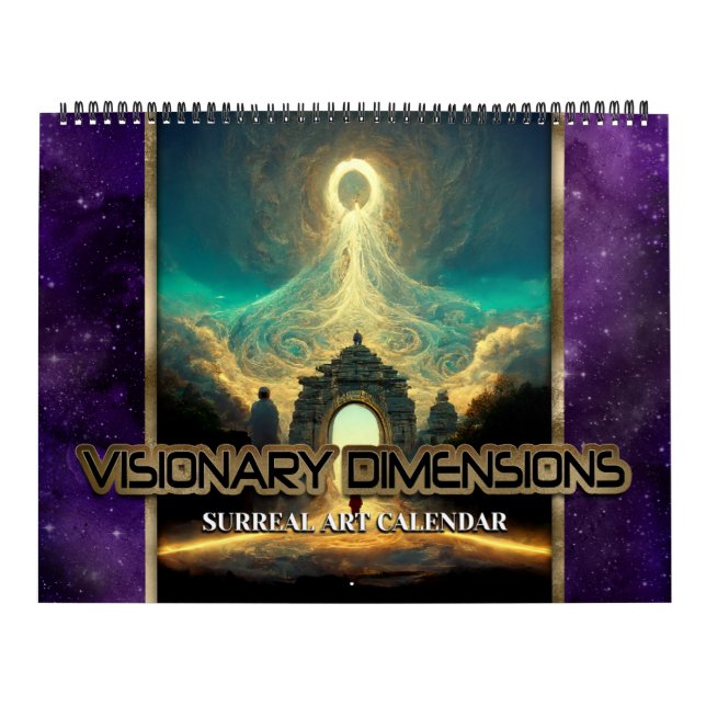 Calendario de Arte Surrealista Visionary Dimension (Tapa)