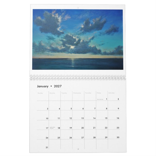 Calendario de Artistas Tropicales 2021 (Jan 2027)