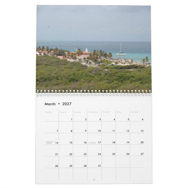 Calendario de Aruba 2022 (Mar 2027)