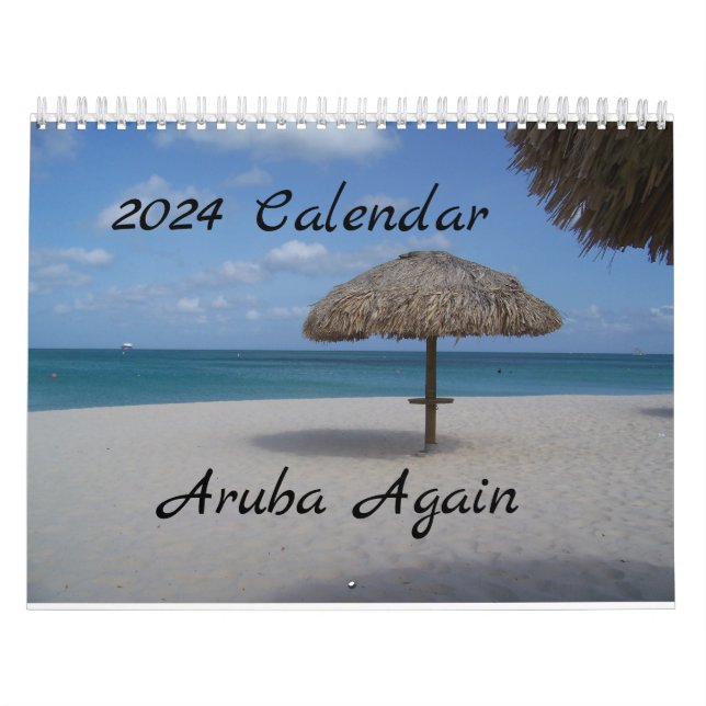 Calendario de Aruba de nuevo 2024 (Tapa)