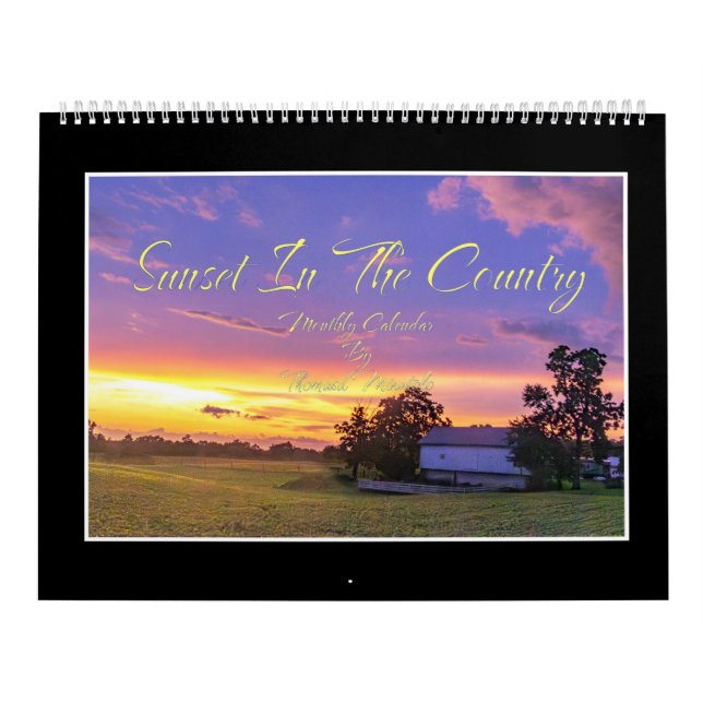 Calendario de Atardecer en el Campo (Tapa)