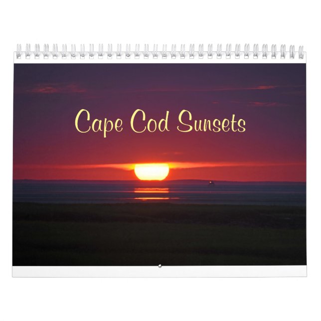 Calendario de atardeceres de Cape Cod (Tapa)