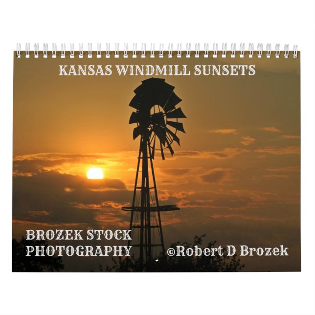Calendario de atardeceres de viento de Kansas (Tapa)