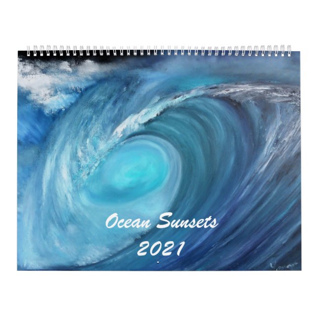 Calendario de atardeceres oceánicos de 2021 (Tapa)