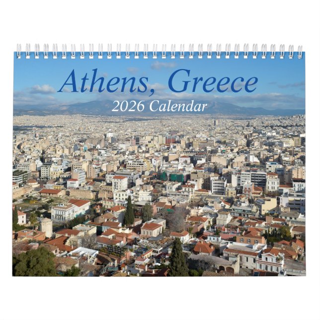 Calendario de Atenas Grecia 2026 (Tapa)