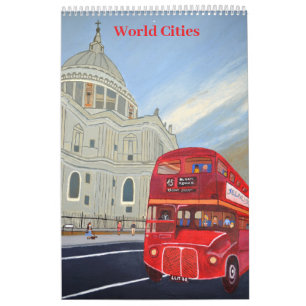 Calendario de autobús rojo de Londres