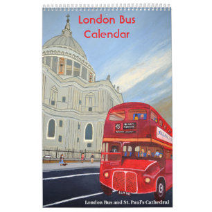 Calendario de Autobús Rojo de Londres