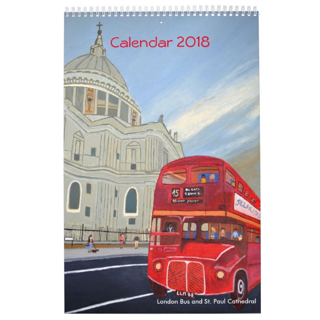 Calendario de autobuses de Londres 2018 (Tapa)