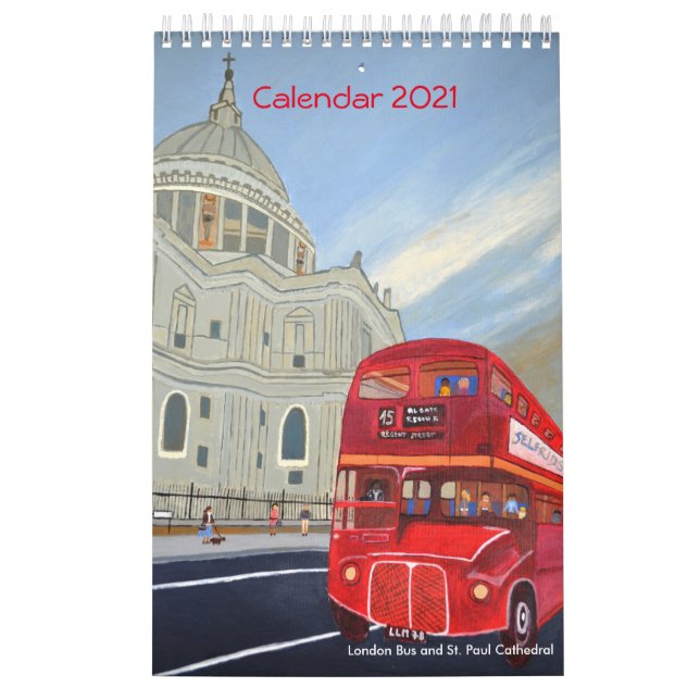 Calendario de autobuses de Londres 2021 (Tapa)