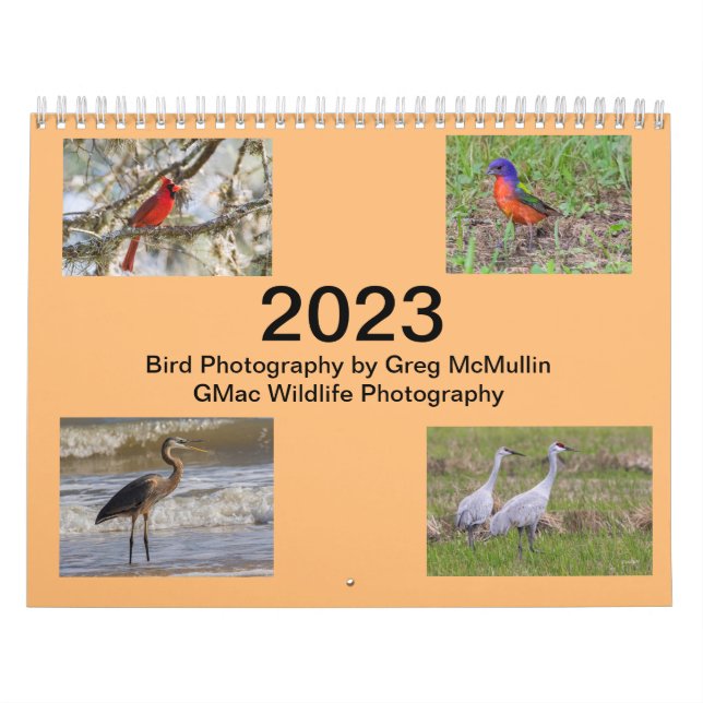 Calendario de Aves de Texas 2023 (Tapa)