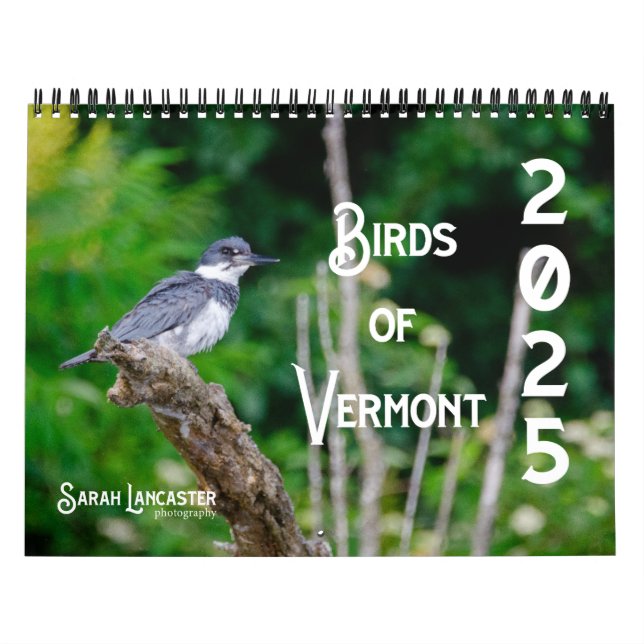 Calendario de Aves de Vermont de 2025 (Tapa)