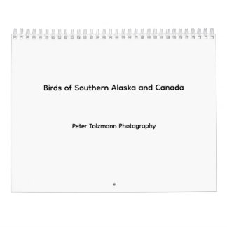 Calendario de aves del sur de Alaska y Canadá