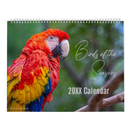 Calendario de Aves Elija su Mes / Año de Inicio