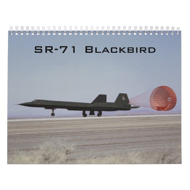 Calendario de aves negras SR-71 (Tapa)