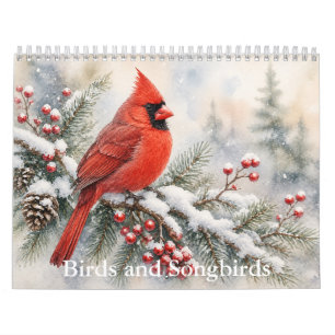 Calendario de Aves y Pájaros Cantores