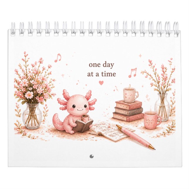 Calendario de Axolotl Adorable (Tapa)